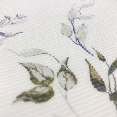 Rippjersey Leaves | Ottoman | Blätter lila dunkelgrün